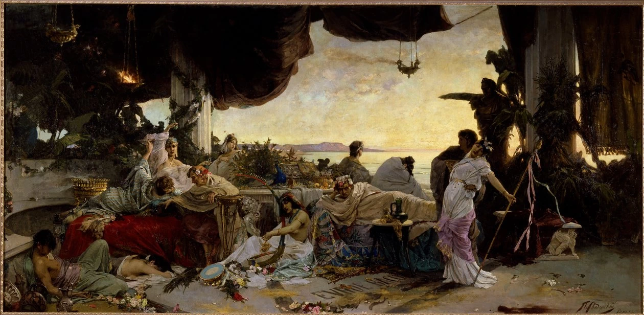 Pavel Svedomsky - Scena di dissolutezza nell'antica Roma, Novgorod